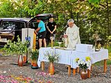 Gottesdienst in Helbra auf dem Festplatz hinter der Kirche!